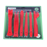 Съемник крепежа обивки пластмассовый (NYLON), набор 6 предметов  ...H-D HD-0837