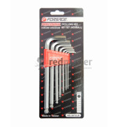 Набор ключей шестигранных 2.5-10мм,  7пр. длинных с шаром  Forsage F-5072LB