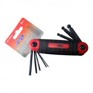 Ключи шестигранные с шариком 1,5-8мм складные (набор 8шт) CrV  ...H-D HD-05641