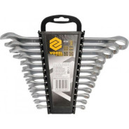 Ключи рожково-накидные 6-22мм (набор 12пр.) CrV  VOREL 51722