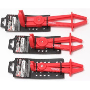 Зажим пластиковый для шлангов с фиксатором изогнутый 90°(L-165мм), на пластиковом держателе  ...Forsage F-903G18B