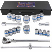 Набор инструментов 21пр, 3/4" (6гр.)(19,21,22,24,26,27,28,29,30,32,34,36,36,38,41,46,50мм), в м...SIGMATOOL Sigmatool-6212-5