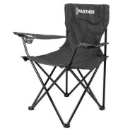 Кресло складное для кемпинга (подлокотники,подстаканник,сиденье 40х45см,каркас-стальная труба,чехол ...Partner PA-YYY03
