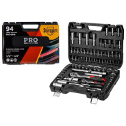 Набор головок и бит 94пр. 1/4", 1/2" PRO  STUTTGART (6 граней)  STARTUL PRO-094S