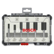Набор пазовых фрез 1/4 дюйма (6шт),  BOSCH 2607017467