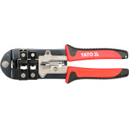 Пресс-клещи для обжима и зачистки кабеля (RJ45, RJ11, RJ12)  YATO YT-22422