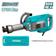 Отбойный молоток, 220В, 1700Вт, SDS-hex, 50Дж, 1900уд/мин,  TOTAL TH217068