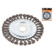 Щетка дисковая косич.150mmx22mm (плоская, для УШМ, в блистере)  ...GEPARD GP0894-150