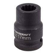 Головка ударная 17мм 3/4" 12гр.  FORCEKRAFT FK-46817