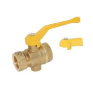 Кран шаровый 1/2" под манометр, (ГАЗ) PN1.6 МПа, 11Б27п10  Цветлит ЦРБ0098