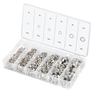 Набор гаек М3, М4, М5, М6, М8, М10, 600 предм.  Сибртех 47615