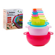 Набор мисок 10 предметов разноцветный  PERFECTO LINEA 30-100830