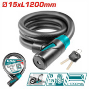Замок велосипедный 15X1200 мм  TOTAL TBK11512