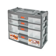 Сет для мелочей Blocker Expert, 4 секции, серо-свинцовый/оранж.  ...BLOCKER BR3789СРСВЦОР