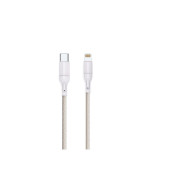 Кабель USB , Type-C - Lightning, PD20W, 1 м, бежевый  KEIZEN KZ-5289101