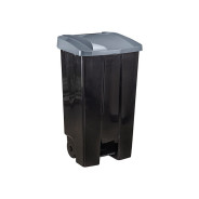 Бак с педалью на колесах 110л (серый)  IDEA М2395
