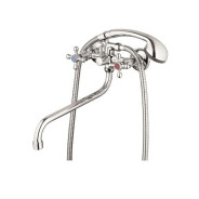 Смеситель для ванны вентильный (тип I), серия 490 (Длинный поворотный S-излив. Эксцентриков нет)  ...ECONOCE EC0492