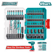 Набор ударных бит и сверл по металлу   (49 шт)TOTAL TACSDL24906