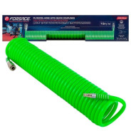 Шланг витой полиуретановый 8мм х 12мм х 10м с быстроразъемами  ...Forsage F-1208-10Green