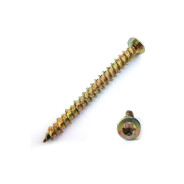 Шуруп по бетону 7.5х72 мм желтый цинк, T30 (6 шт в зип-локе)  STARFIX SMZ1-99115-6