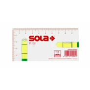 Уровень 100 мм 2 глазка акриловый R100 (Без дисплея)  SOLA 1622101