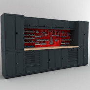 Верстак металический (H2020xW3720xD530 mm)  Rock FORCE RF-01Y0205