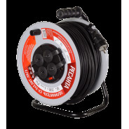 Удлинитель силовой на металлической катушке 50м, 3.5кВт, 4 гнезда, Ресанта СУ-3х2.5КГ-50/3...РЕСАНТА 61/118/10