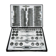 Набор метчиков и плашек 110пр. (метрич.) в пласт. кейсе  Torin B110-1