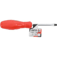Отвертка шлицевая магнитная 5х75mm CrV 6150  YATO YT-25656