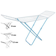 Сушилка для белья напольная, 18м, серия Bona, бело-голубая (180х50х90)  ...PERFECTO LINEA 46-031821