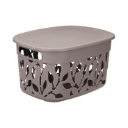 Коробка ФЛОРА 5.5 л с крышкой (французский серый)  IDEA М2362