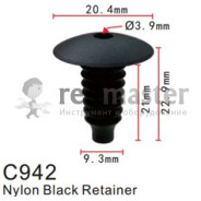 Клипса для крепления внутренней обшивки а/м БМВ пластиковая (100шт/уп.)  ...Forsage C0942(BMW)