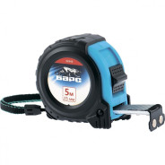 Рулетка Вектор 5 м х 25 мм, утолщенное полотно, магнитный зацеп, обрезиненный корпус  ...Барс 32542