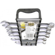 Ключи рожково-накидные 8-17мм (набор 6пр.) CrV  VOREL 51720