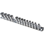 Набор головок 1/4", 4-14мм, 13пр. 12-гран.  Force 2133