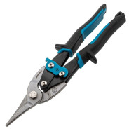 Ножницы по металлу "PIRANHA", 250мм, прямой рез, сталь-CrMo, двухкомп.рукоятки  ...Gross 78325