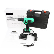 Дрель-шуруповерт аккумуляторная, 12В, 2 АКБ 1.5 А/ч,  Greenpower 12-Li...Zitrek 063-4074