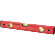 Уровень алюминиевый, 1000 мм, 3 глазка, красный, линейка  Matrix 33229