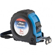 Рулетка Вектор 3 м х 19 мм, утолщенное полотно, магнитный зацеп, обрезиненный корпус  ...Барс 32540