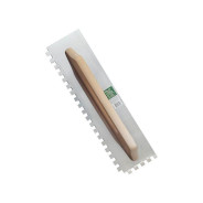 Гладилка швейц.нерж.с дер.ручкой 130х480mm зуб 8x8mm  (для нанесения клея плиточного, клея для блоко...ВОЛАТ 28100-1308