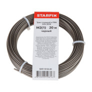 Трос стальной в ПВХ М2(1) DIN 3055 черный (моток 20 м)  STARFIX SMP-15132-20