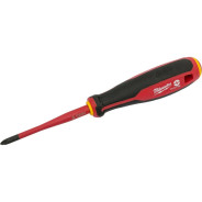 Отвертка диэлектрическая VDE PH/SL1 x80 трехгранная рукоятка MILWAUKEE ...Milwaukee 4932478733