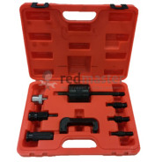 Комплект для снятия дизельных форсунок с обратным молотком и резьбовыми адаптерами, 8пр.  ...Forsage F-04A3003