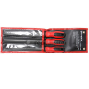 Набор напильников разнопрофильных 3пр.(плоский, треугольный, круглый L-200мм), на полотне  ...Forsage F-5056-3