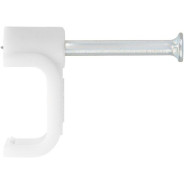 Скобы электроустановочные, 8 мм, прямоугольный профиль, 50 шт.  ...Сибртех 47536