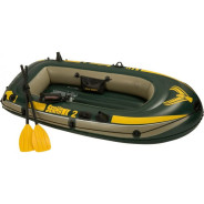 Надувная лодка двухместная Seahawk 2, 236х114х41 см + весла пластиковые 122 см, насос ручной  ...INTEX 68347NP