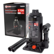 Домкрат бутылочный 6т с клапаном (h min 181мм, h max 351мм)  FORCEKRAFT FK-T90604D