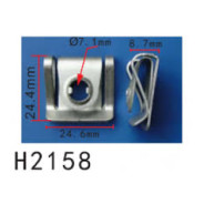 Клипса для крепления внутренней обшивки а/м Фиат/ Фольксваген/ Форд металлическая (100шт/уп.)  клипс...Forsage H2158(Fiat/VW/Ford)