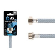 Подводка гибкая для воды, nylon, Lt гайка-штуцер, резьба 1/2" 50см  ...AV Engineering AVE20950