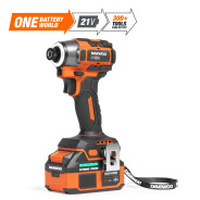 Винтоверт аккумуляторный, 1/4'', 3600 об.мин, 21В, 1АКБ 4,0 А/ч, DAEWOO ...Daewoo Power DAX 3521Li SET